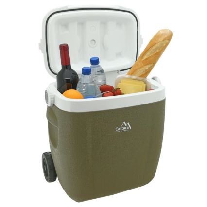 Kylbox med hjul 16 l grön