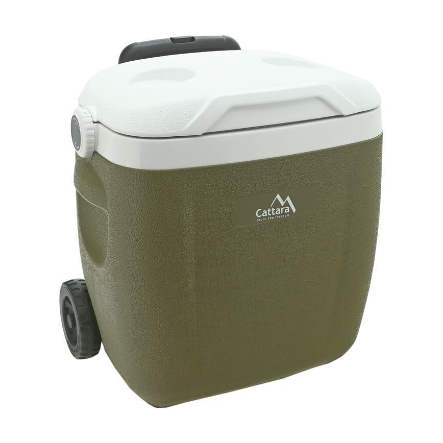 Kylbox med hjul 16 l grön
