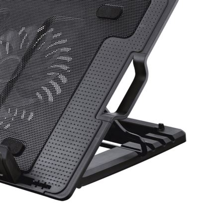 Kylplatta för laptop 1x fläkt 2xUSB svart