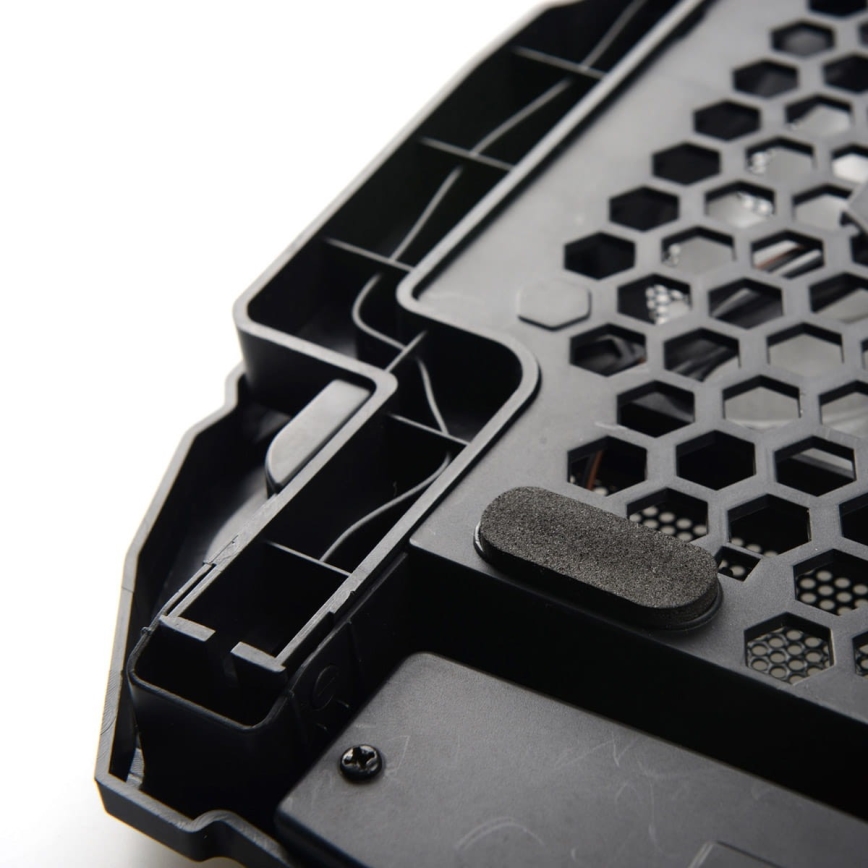 Kylplatta för laptop 4x fläkt 2xUSB svart