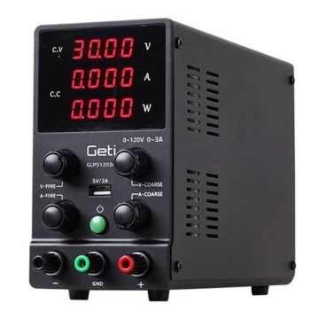 Laboratorieaggregat GETI GLPS1203H 0-120V/0-3A