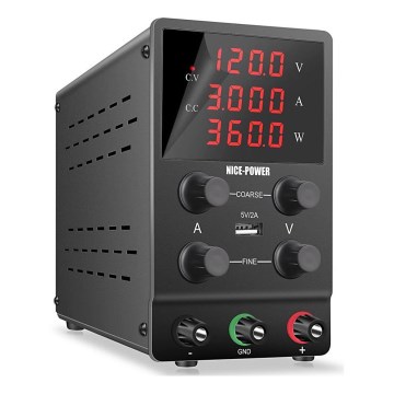 Laboratory power source 0-120V/0-3A