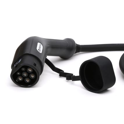 Laddkabel för elbilar typ 2 5m 11kW 16A IP54 svart