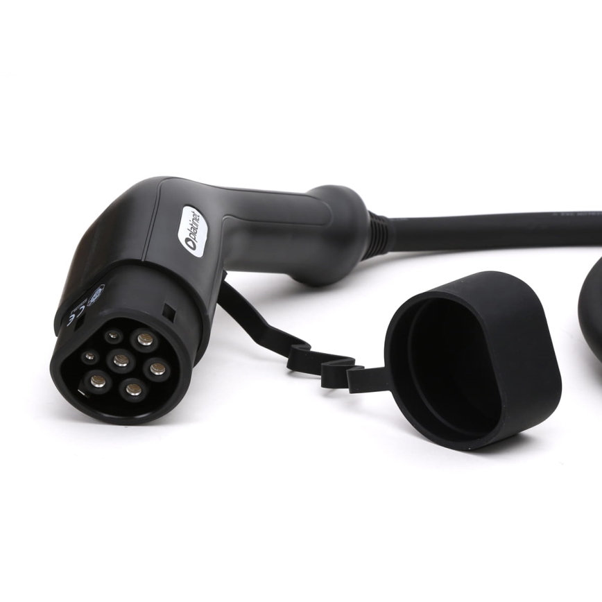 Laddkabel för elbilar typ 2 5m 11kW 16A IP54 svart