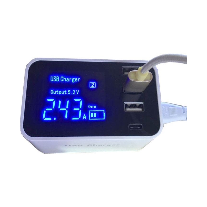 Laddningsstation 3xUSB A + 1xUSB C