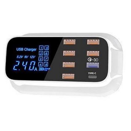 Laddningsstation 8xUSB 40W/230V