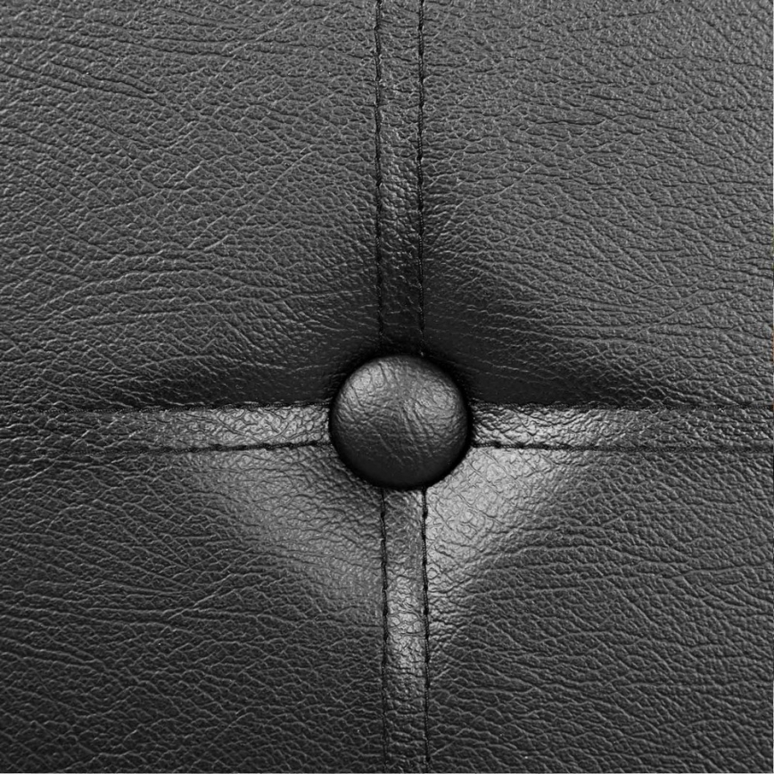 Läderbänk SULTAN svart