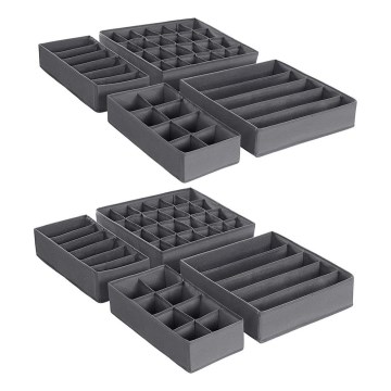 Lådinredning för underkläder GRANT, grå