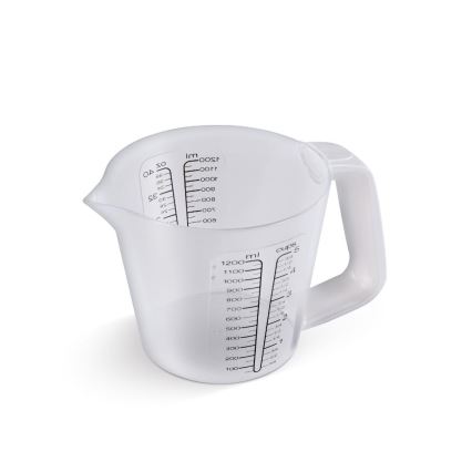 Lamart - Digital köksvåg med måttkopp, 2x AAA, vit