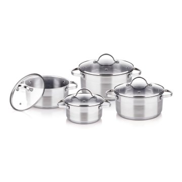 Lamart - Kit of cookware 8 delar rostfri