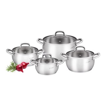 Lamart - Kit of cookware 8 delar rostfri