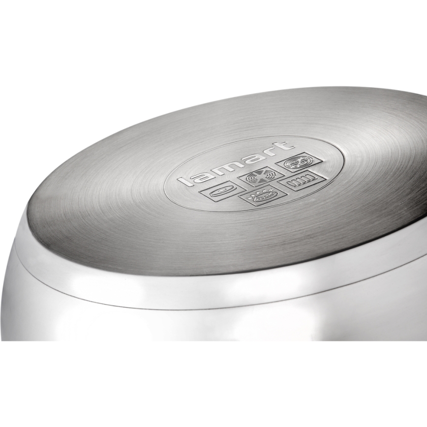 Lamart - Kit of cookware 8 delar rostfri