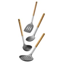 Lamart - Kit of kitchen utensils 4 delar acacia