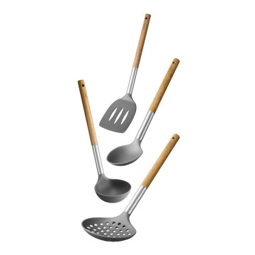 Lamart - Kit of kitchen utensils 4 delar acacia