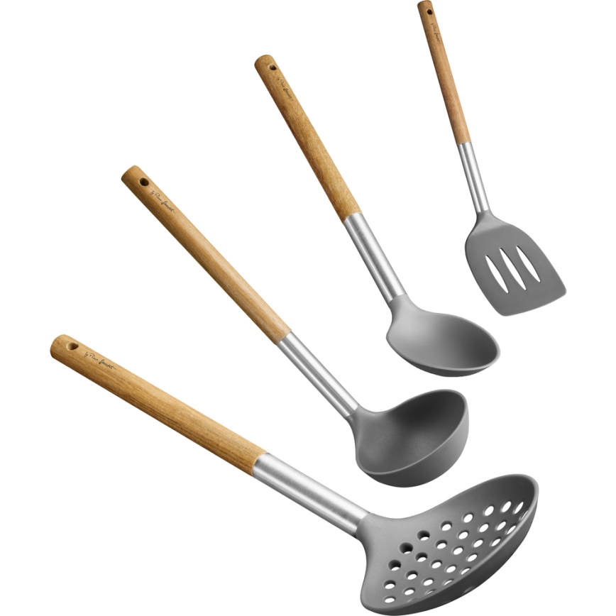 Lamart - Kit of kitchen utensils 4 delar acacia
