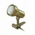 Lampa  with a clip KD 1xE27/24W/230V gold