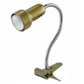 Lampa  with a clip LOLEK 1xE14/24W/230V gold