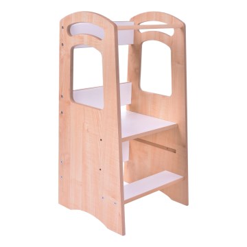 Lärande torn THOMAS vit/lönn