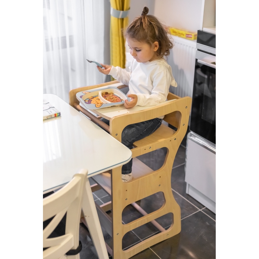 Lärplattform för barn TWINN 83x45 cm, brun