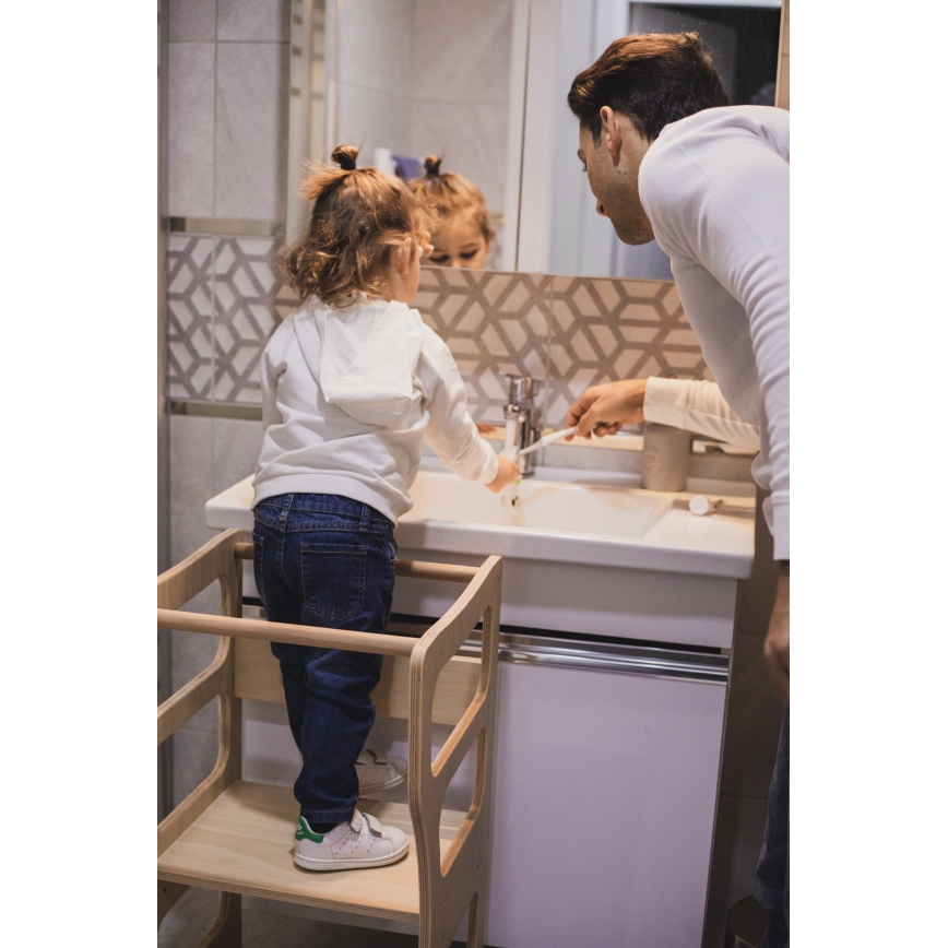 Lärplattform för barn TWINN 83x45 cm, brun