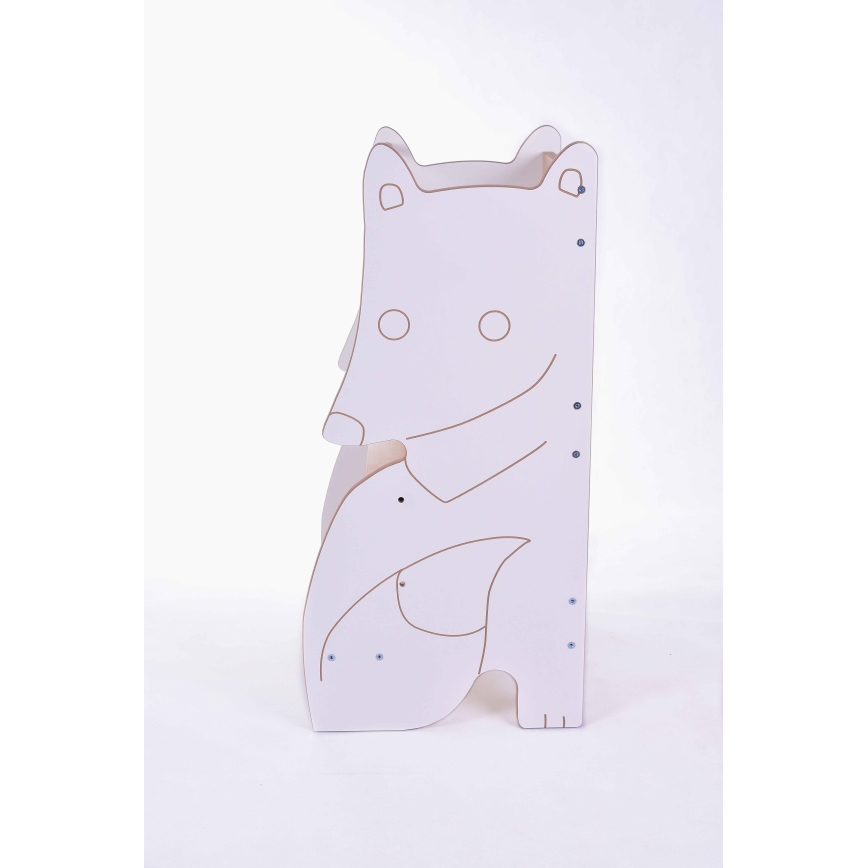 Lärstol FOX vit/lönn