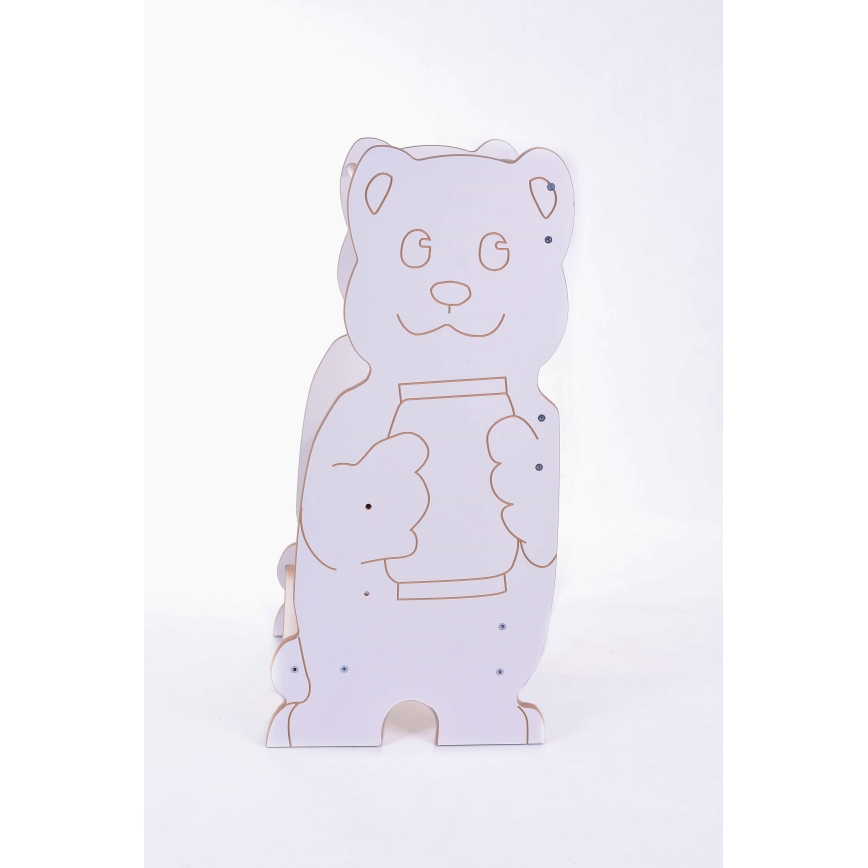 Lärstol BEAR vit/lönn