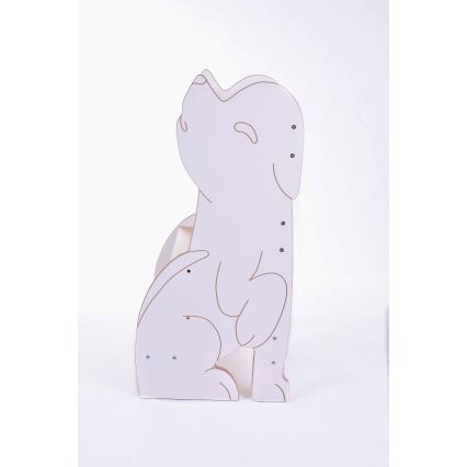 Lärstol WOLF vit/lönn