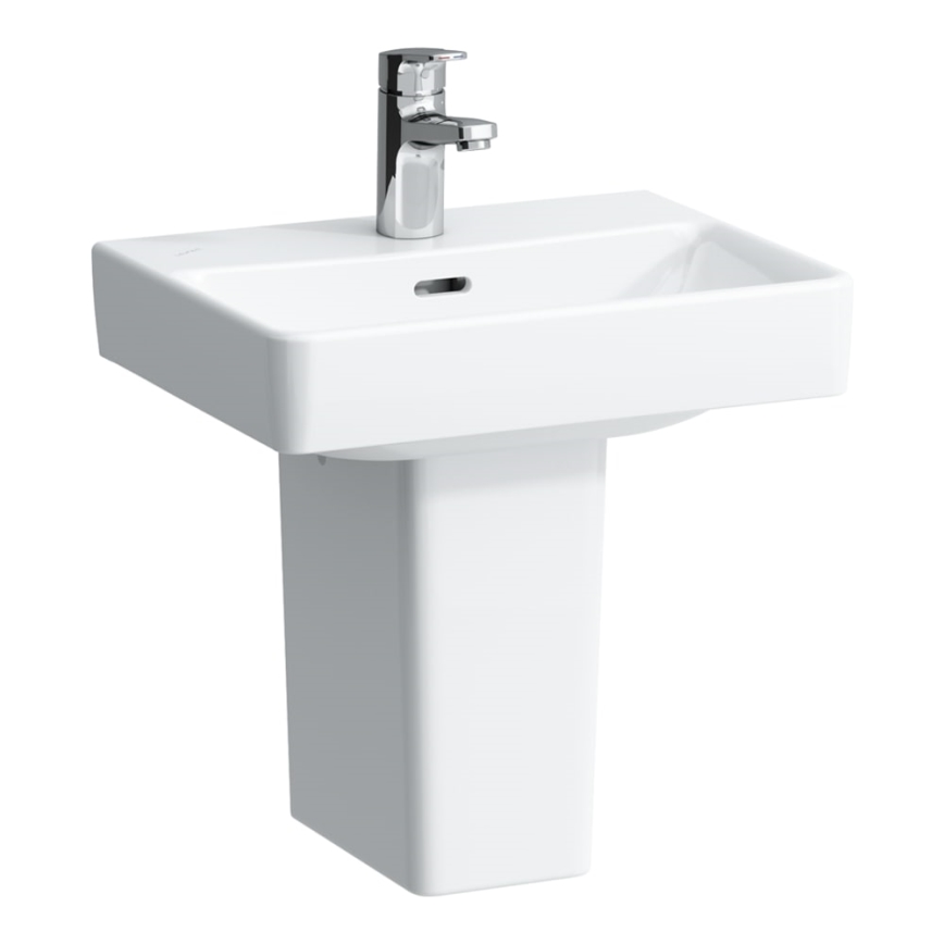 LAUFEN H8159610001041 - PRO tvättställ för bänkskiva/väggmontering 45x34 cm keramik/vit