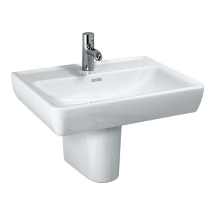 LAUFEN H8189510001041 - Tvättställ för bänkskiva/väggmontering PRO 55x48 cm keramik/vit