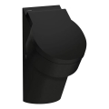 LAUFEN H8402817160001 - Urinal med öppningar för VAL-lock, bakre vattenanslutning, bakre avloppsanslutning, keramik/matt svart
