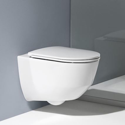 LAUFEN H8669550000001 - Vägghängd WC PRO, keramik/vit + Toalettsits SoftClose PRO, duroplast/vit
