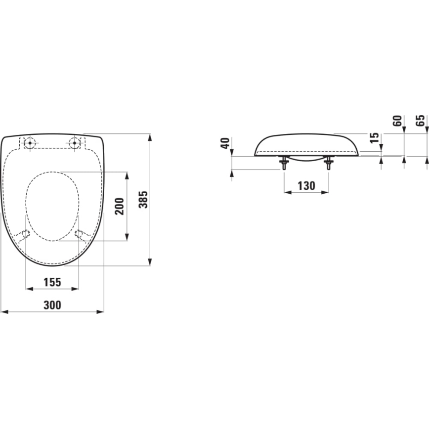 LAUFEN H8910303000001 - Toalettsits för barn FLORAKIDS duroplast/vit