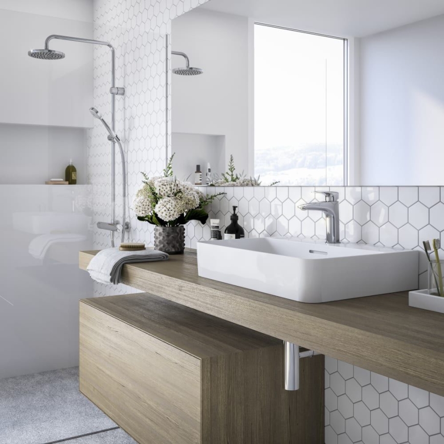 LAUFEN HF500702100000 - Tvättställsblandare LAURIN 16,2 cm blank krom