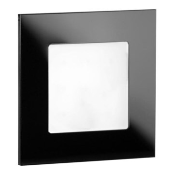 LDST AN-01-CB-BC9 - LED-trappbelysning ANGEL 9xLED/1,2W/230V blank svart 3500K