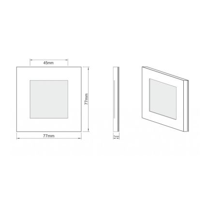 LDST AN-01-SZ-BZ9 - LED Trappljus ängel 9xLED/1.2W/230V guld 6500K
