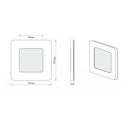 LDST DI-01-SZ-BC9 - LED trappbelysning DIANA 9xLED/1,2W/230V guld 3500K