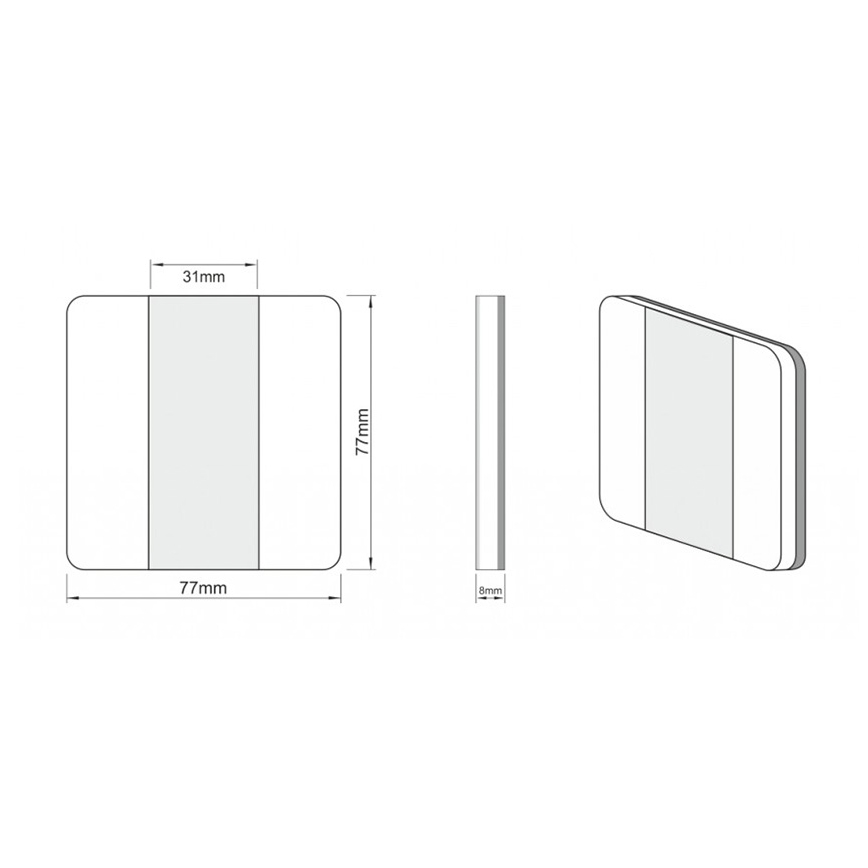 LDST DU-01-SC-BZ10 - Trappljus DUO 10xLED/1.2W/230V