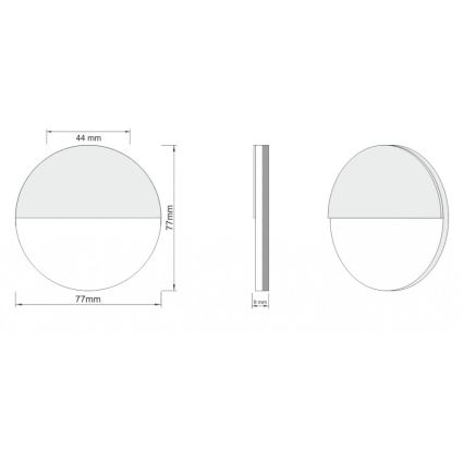 LDST RO-01-B-BZ4 - LED Trappljus ROBIN 4xLED/1,2W/230V vit 6500K