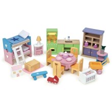 Le Toy Van - Komplet uppsättning dockhusmöbler Starter