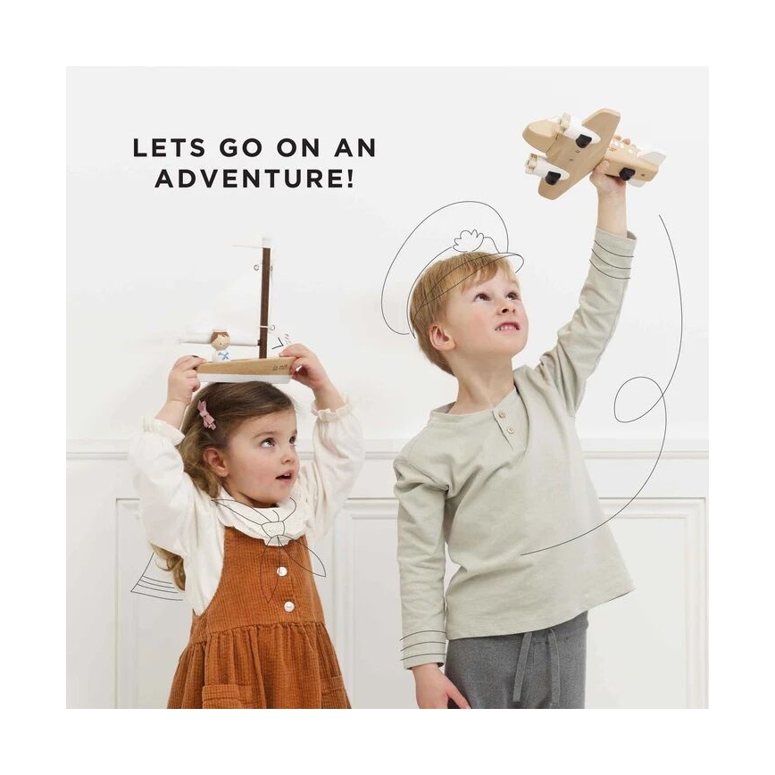 Le Toy Van - Träflygplan i trä