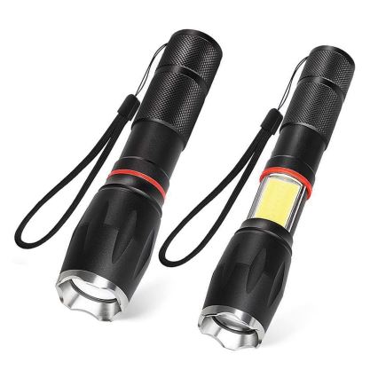 LED  2xT6/10W/3,7V + LED/3W