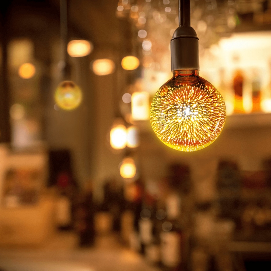 LED 3D Dekorationslampa E27/2W/230V - Aigostar