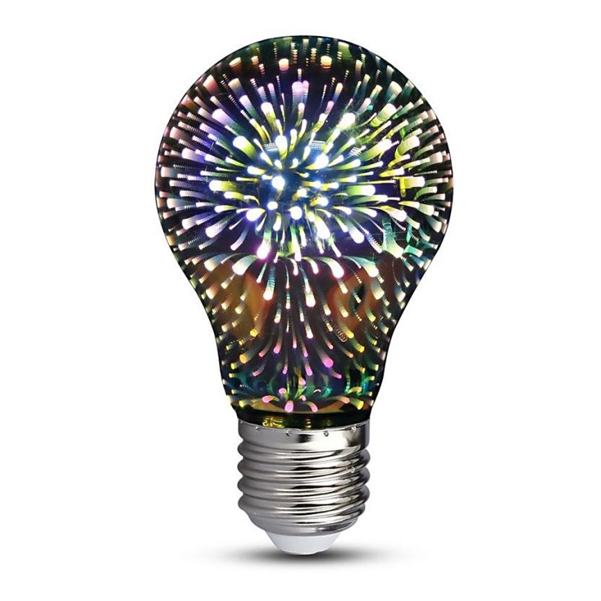 LED 3D Dekorationslampa FILAMENT A60 E27/3W/230V 3000K