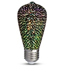 LED 3D Dekorativ glödlampa FILAMENT ST64 E27/3W/230V 3000K