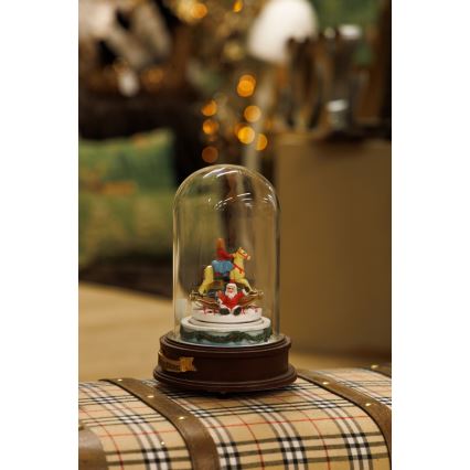 LED Animated Juldekoration med music 8xLED/3xAAA varm vit