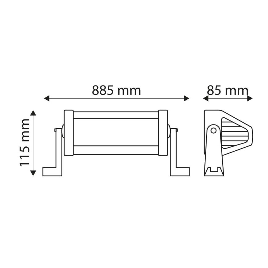LED Arbetsbelysning Bil EPISTAR LED/180W/10-30V IP67 6000K