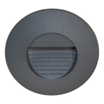 LED-armatur för utomhustrappa UGRA LED/2W/230V 4000K IP54 antracit