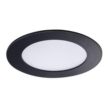 LED badrum upphängd taklampa  ROUNDA LED/6W/230V IP44 svart  diameter  12 cm