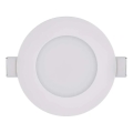 LED Badrumsinfälld taklampa LORI LED/4,5W/230V IP65 2700/4000K Ø 8,5 cm vit