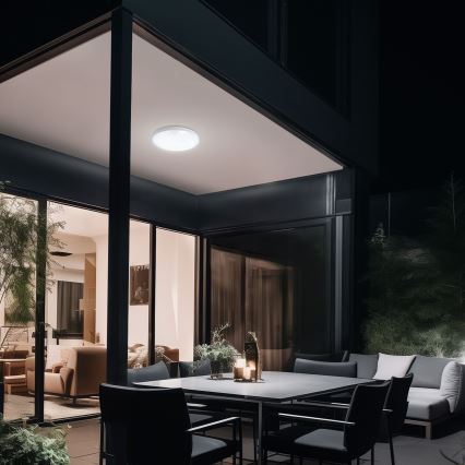 LED Vägglampa för badrum med rörelsedetektor NYMPHEA PROXI LED/18W/230V IP54 4000K